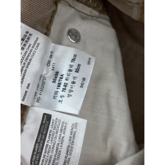 Levi's 514 Jeans Mens 30x30 Slim Fit Brown Straight Leg 100% Cotton Dark Denim - Picture 3 of 6